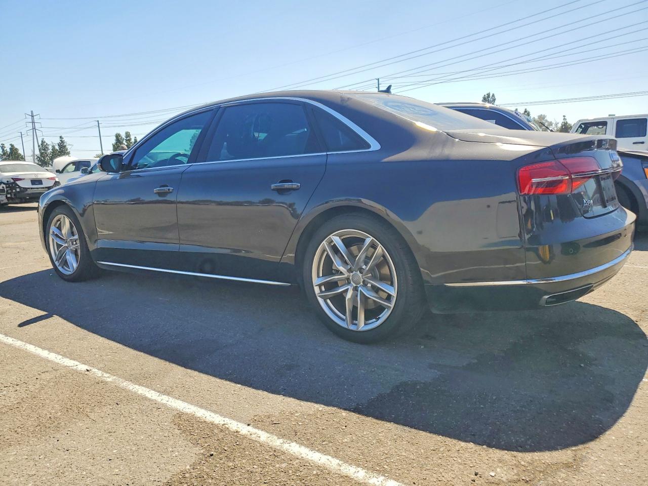 2015 Audi A8 L Quattro Black vin: WAU3GAFD8FN006162