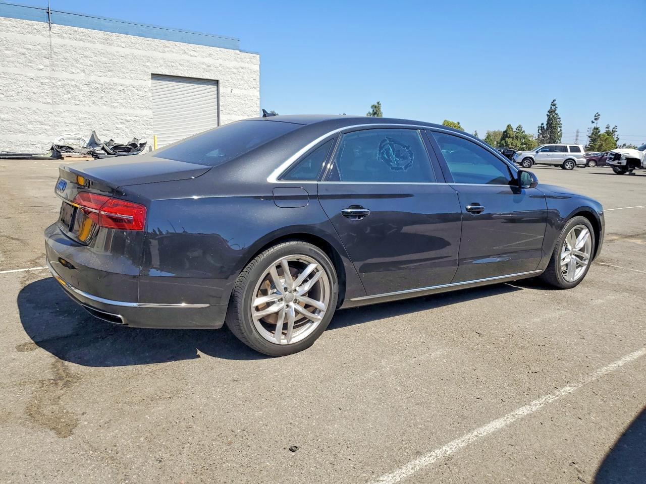 2015 Audi A8 L Quattro Black vin: WAU3GAFD8FN006162