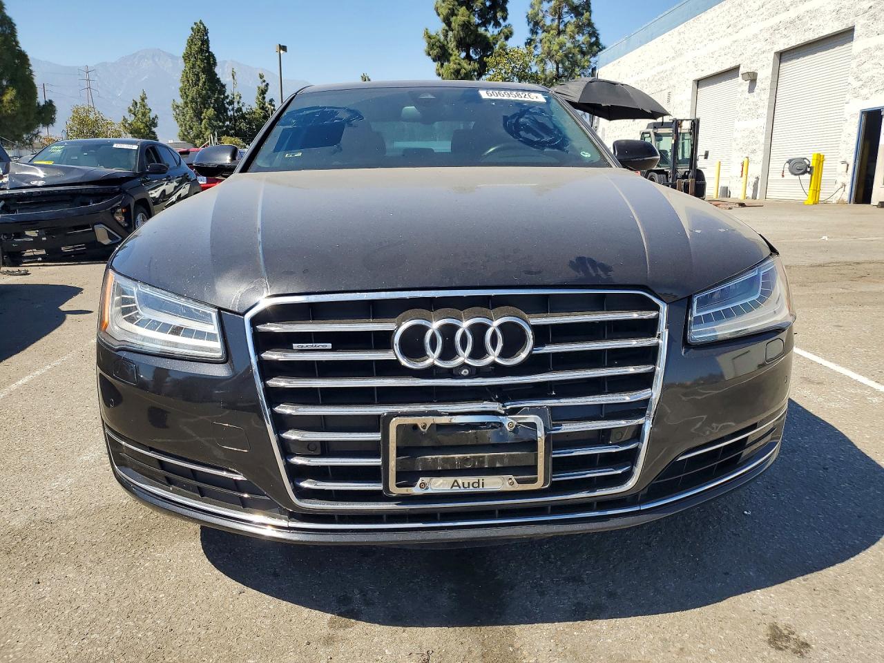 2015 Audi A8 L Quattro Black vin: WAU3GAFD8FN006162