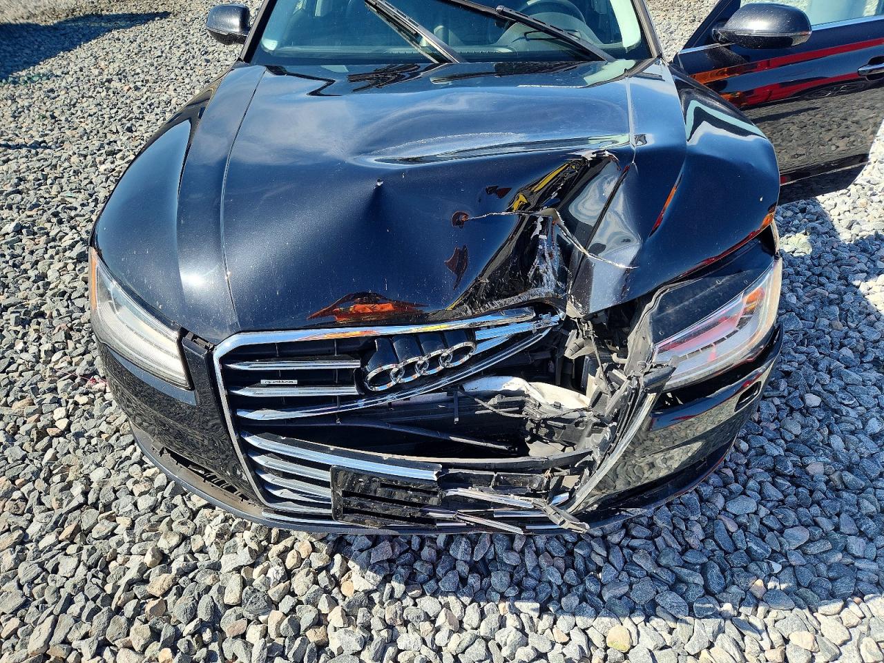 2015 Audi A8 L Quattro Black vin: WAU3GAFD8FN016898