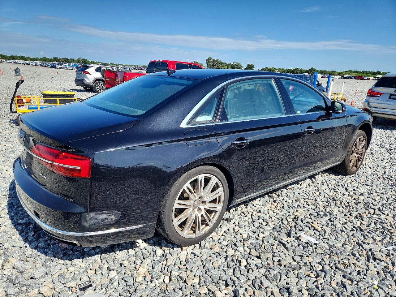 2015 Audi A8 L Quattro Black vin: WAU3GAFD8FN016898