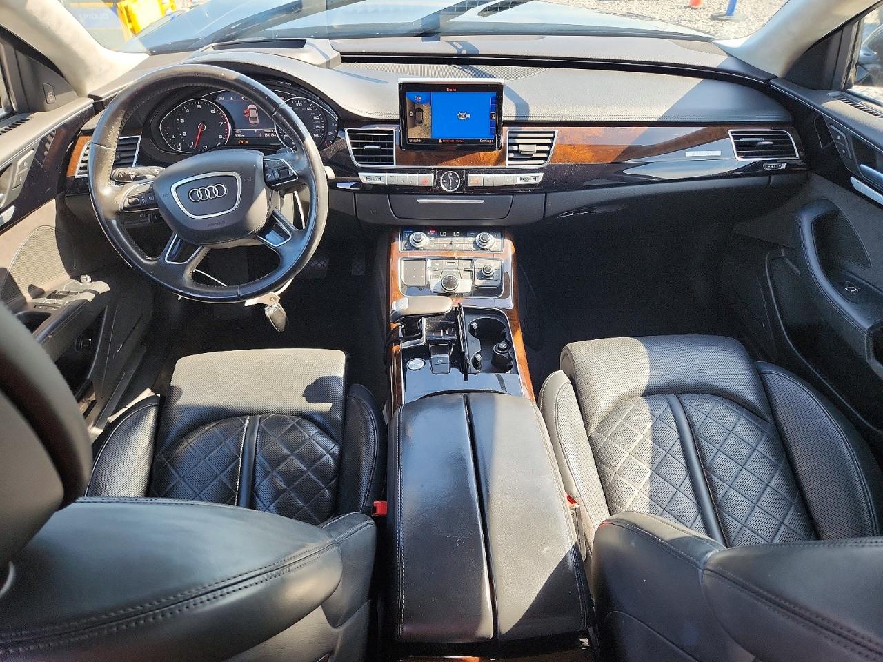 2015 Audi A8 L Quattro Black vin: WAU3GAFD8FN016898