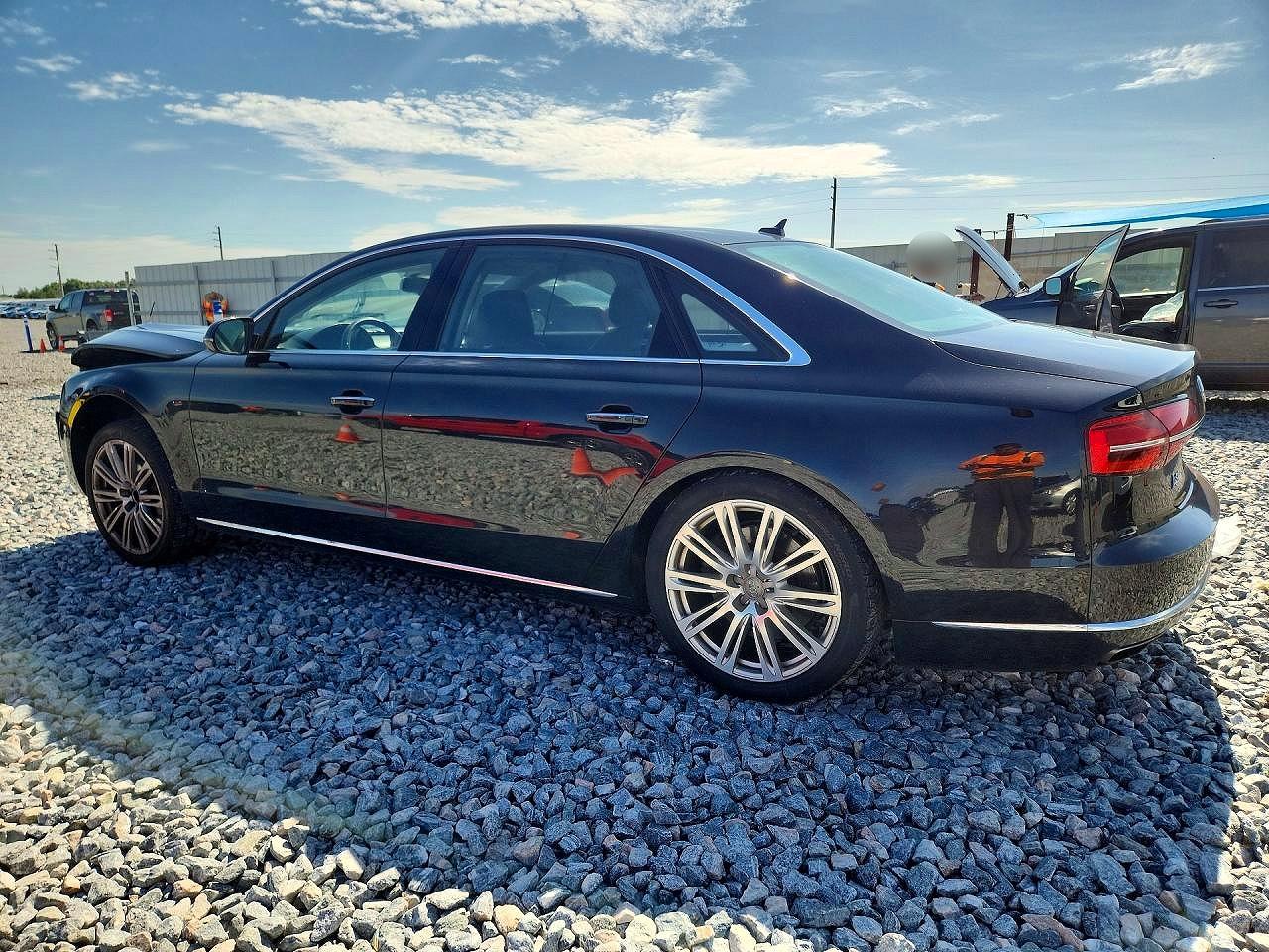 2015 Audi A8 L Quattro Black vin: WAU3GAFD8FN016898
