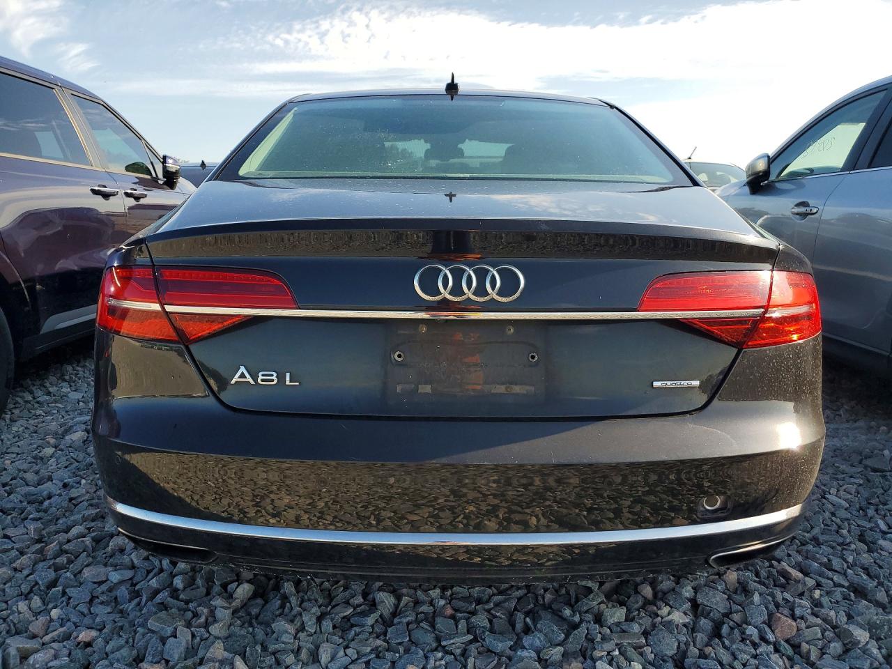 2015 Audi A8 L Quattro Black vin: WAU3GAFD8FN016898