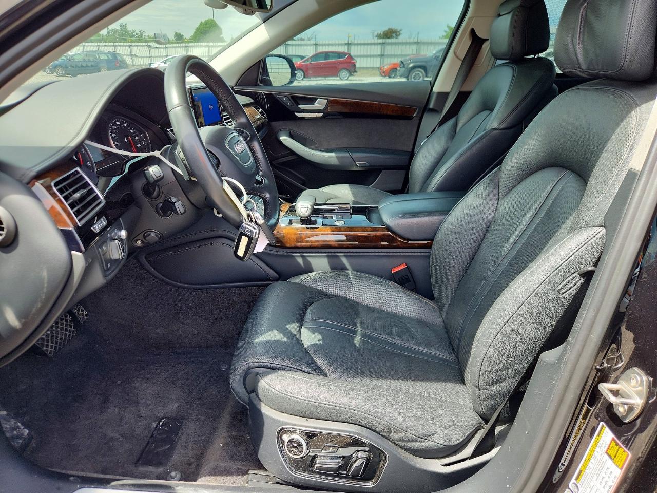 2015 Audi A8 L Quattro Black vin: WAU3GAFD9FN041308