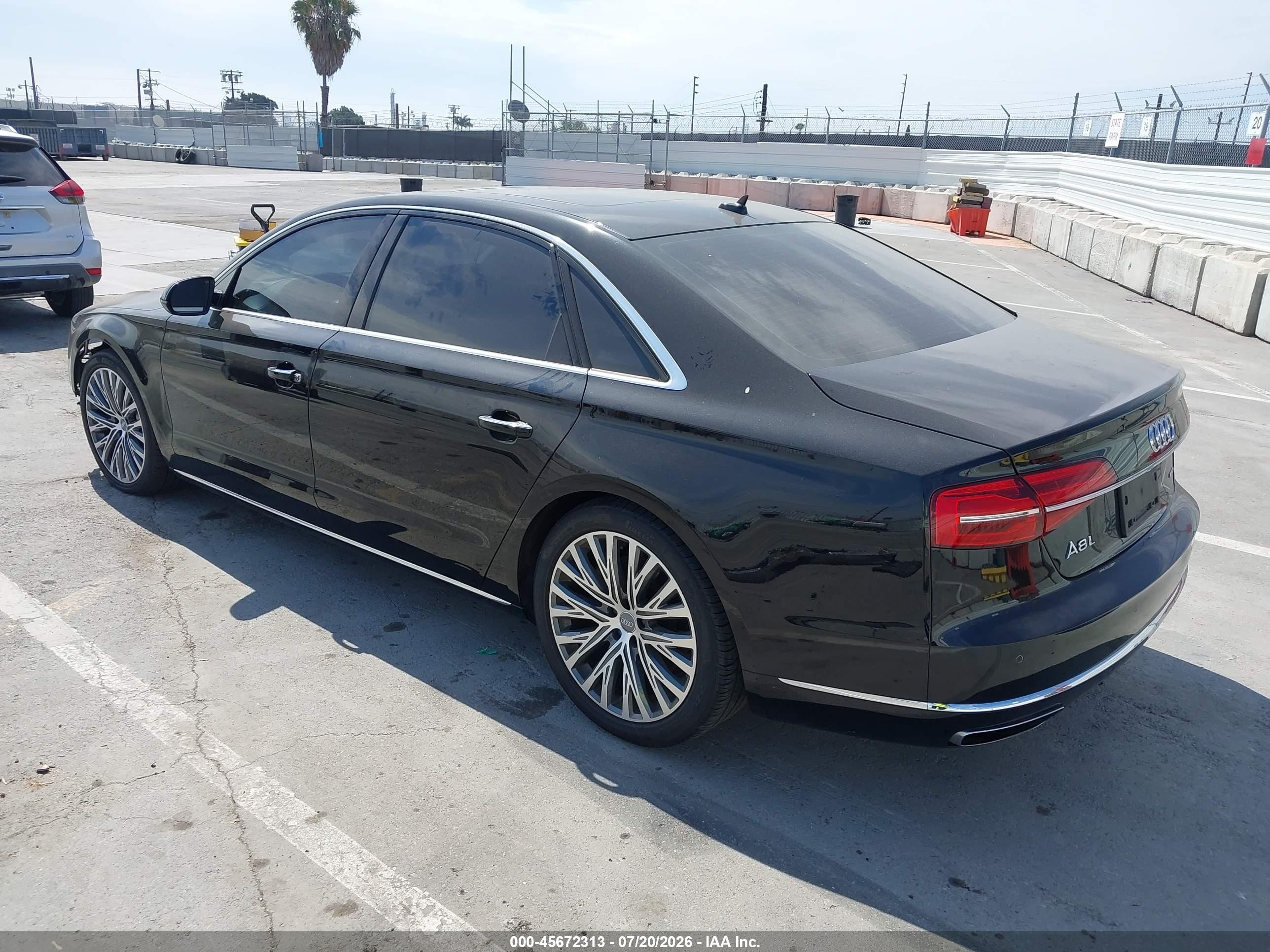 2015 Audi A8 L 3.0t Black vin: WAU3GAFDXFN009399