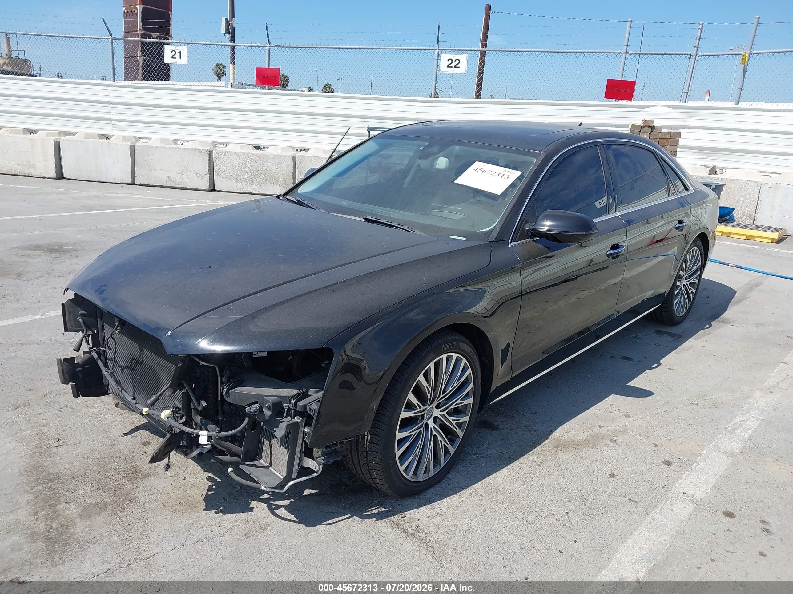 2015 Audi A8 L 3.0t Black vin: WAU3GAFDXFN009399