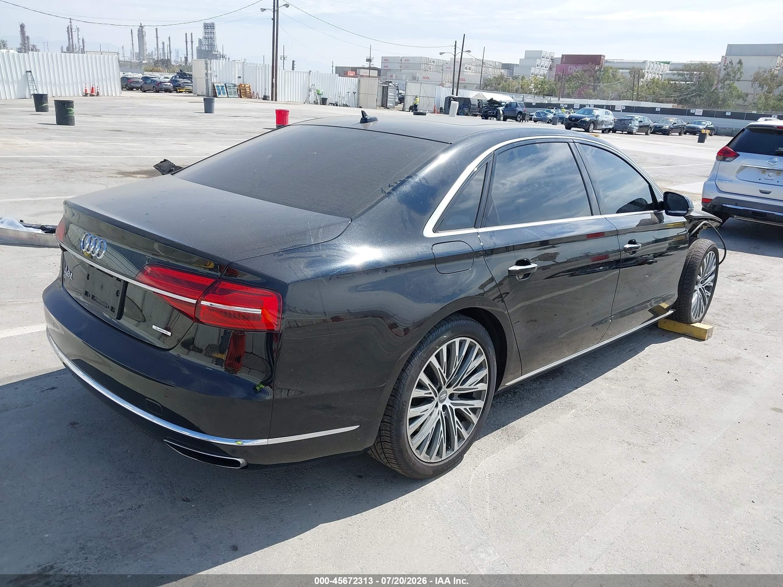 2015 Audi A8 L 3.0t Black vin: WAU3GAFDXFN009399