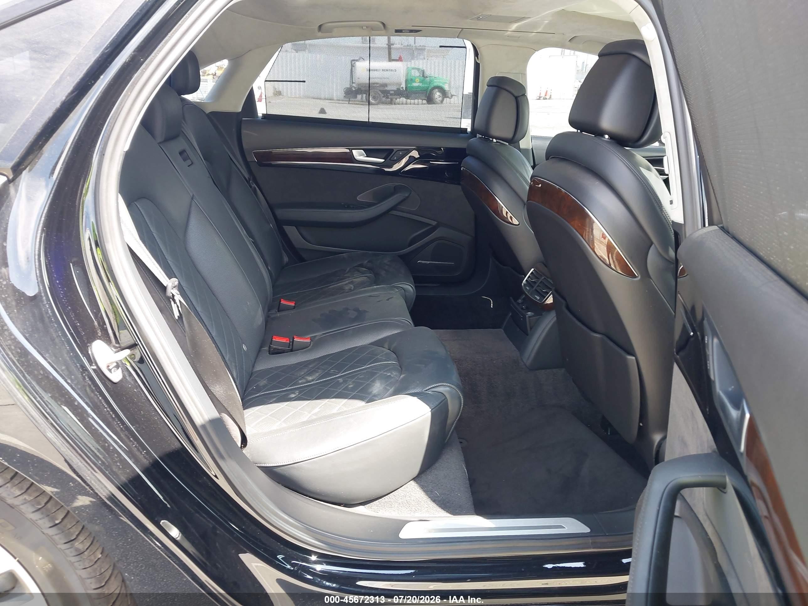 2015 Audi A8 L 3.0t Black vin: WAU3GAFDXFN009399