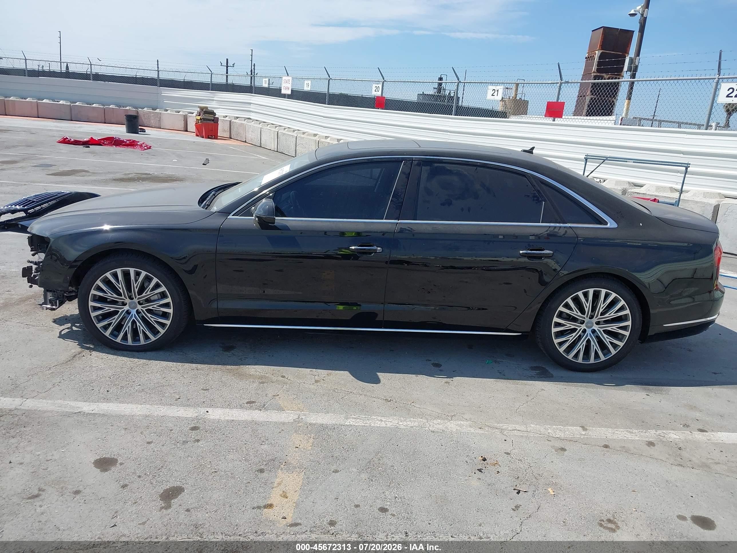 2015 Audi A8 L 3.0t Black vin: WAU3GAFDXFN009399