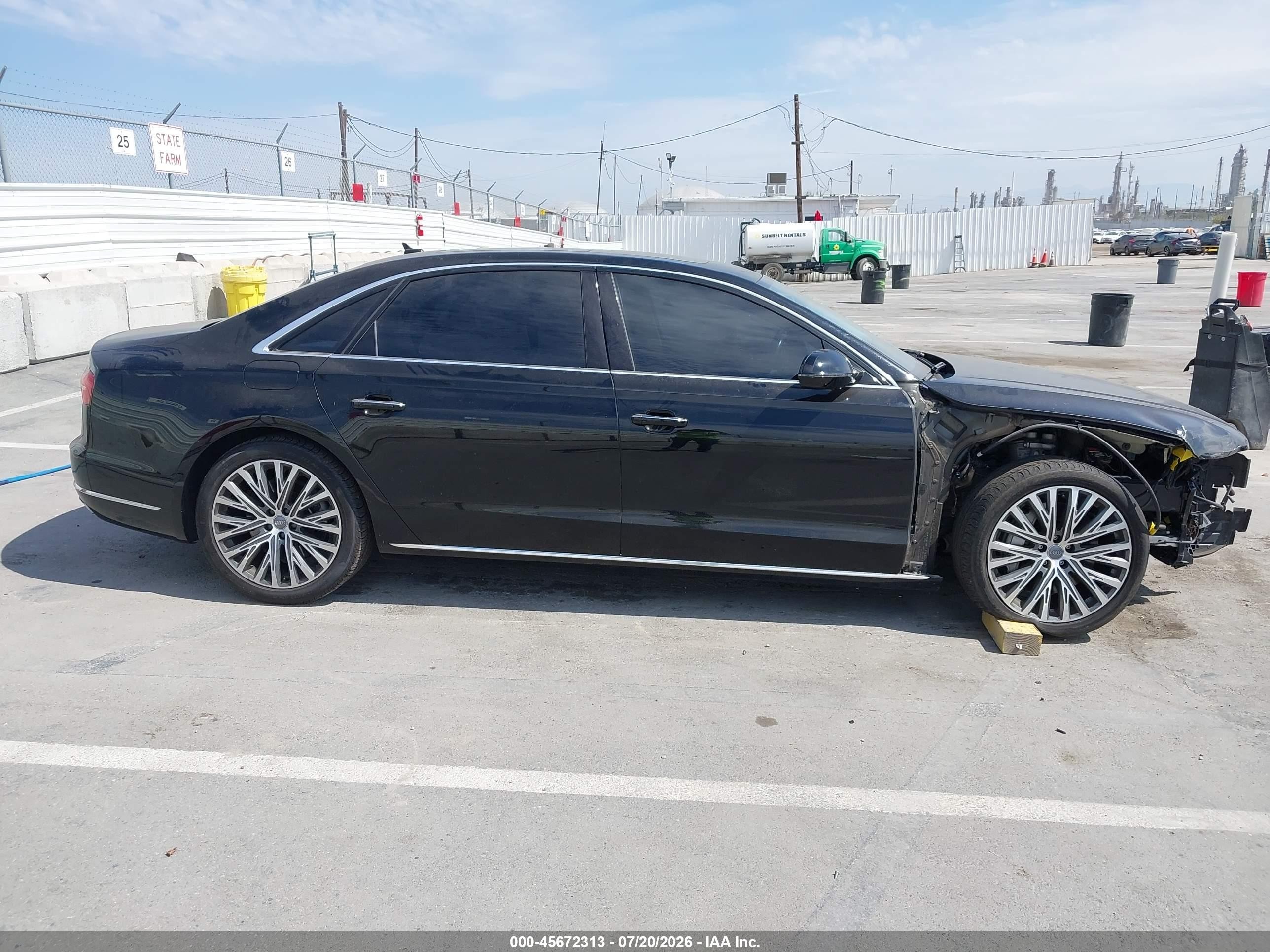2015 Audi A8 L 3.0t Black vin: WAU3GAFDXFN009399