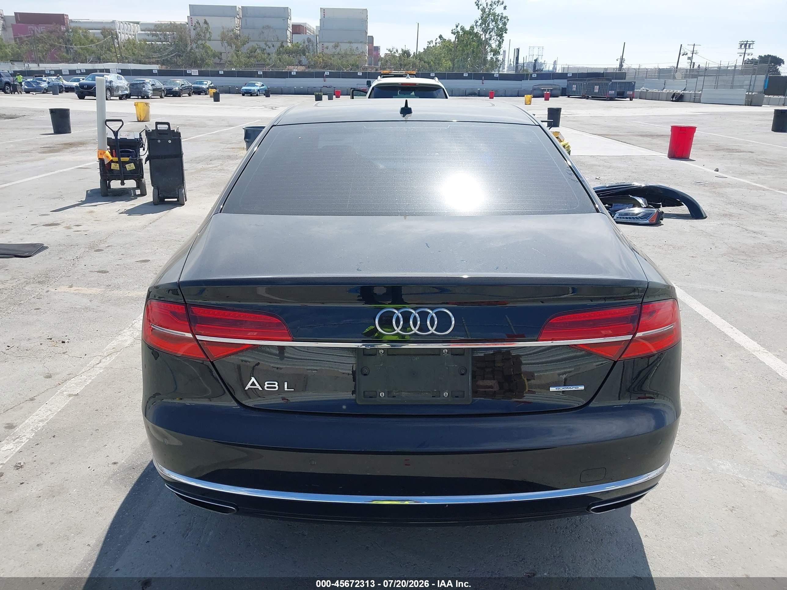 2015 Audi A8 L 3.0t Black vin: WAU3GAFDXFN009399