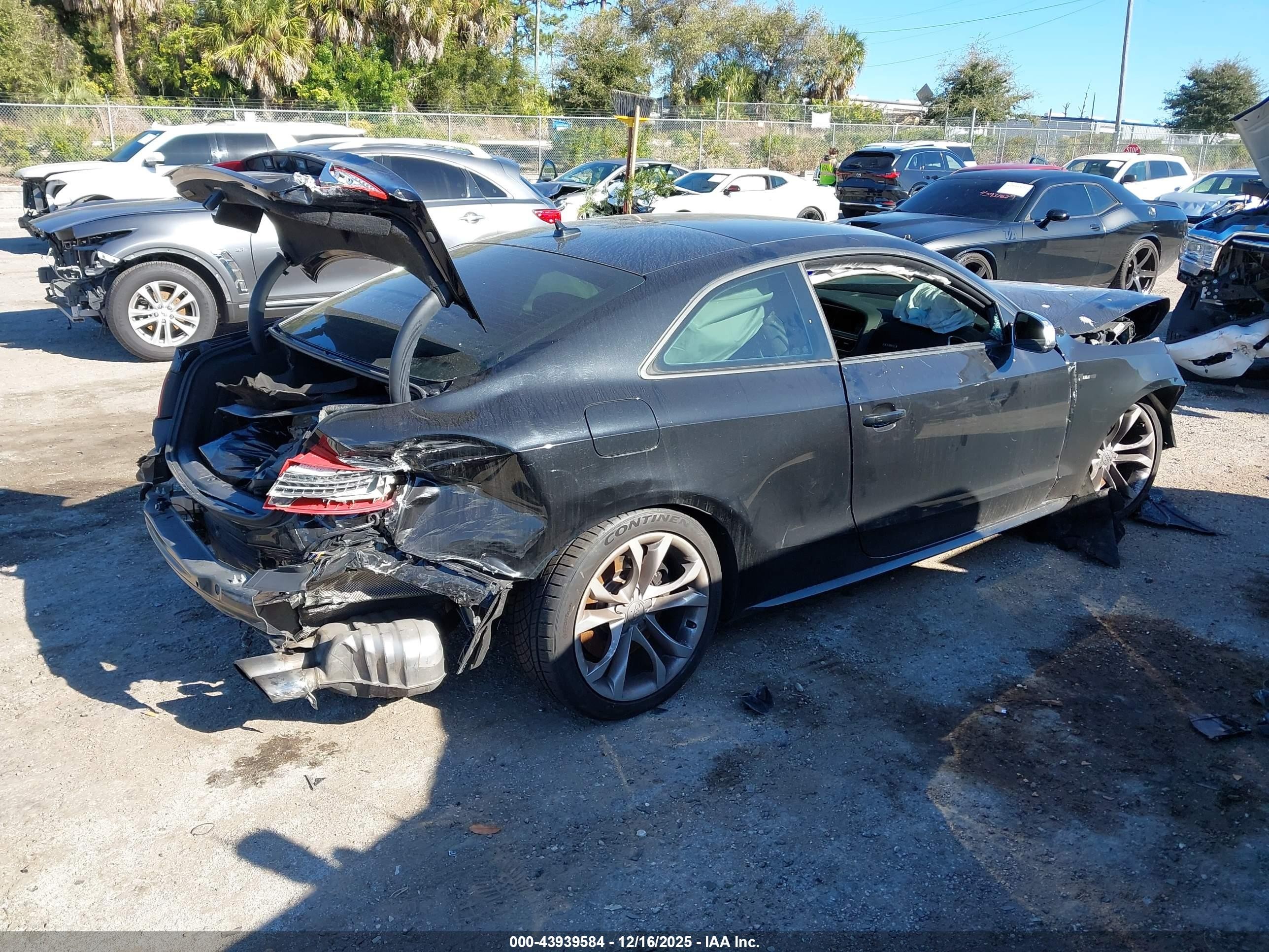 2013 Audi S5 3.0t Premium Plus Black vin: WAU3GAFR9DA016554