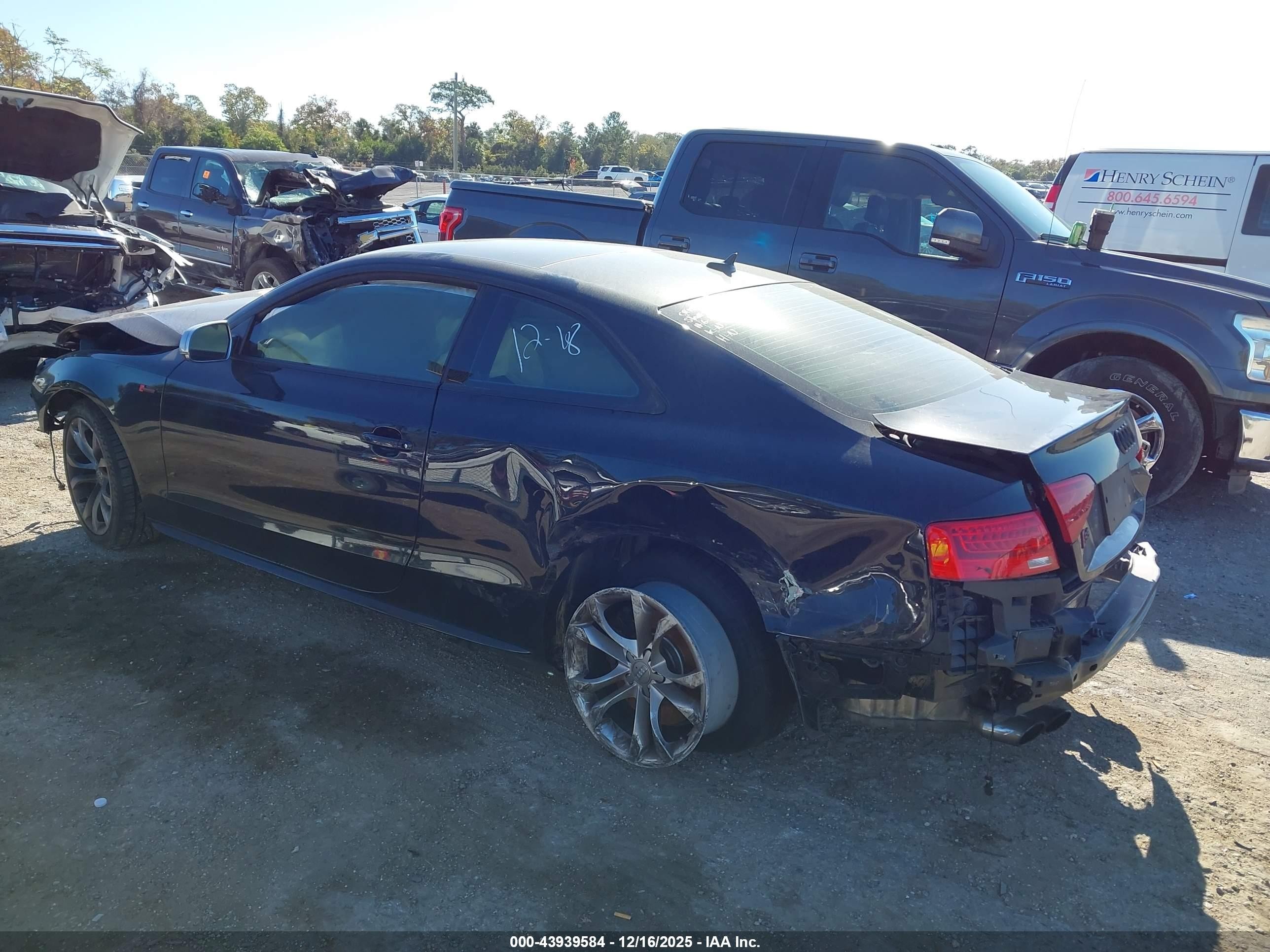2013 Audi S5 3.0t Premium Plus Black vin: WAU3GAFR9DA016554