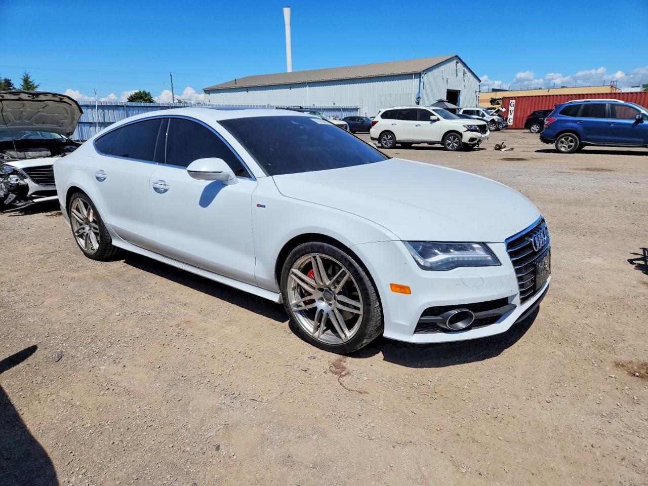 2014 Audi A7 Premium Plus White vin: WAU3GCFC3EN100046