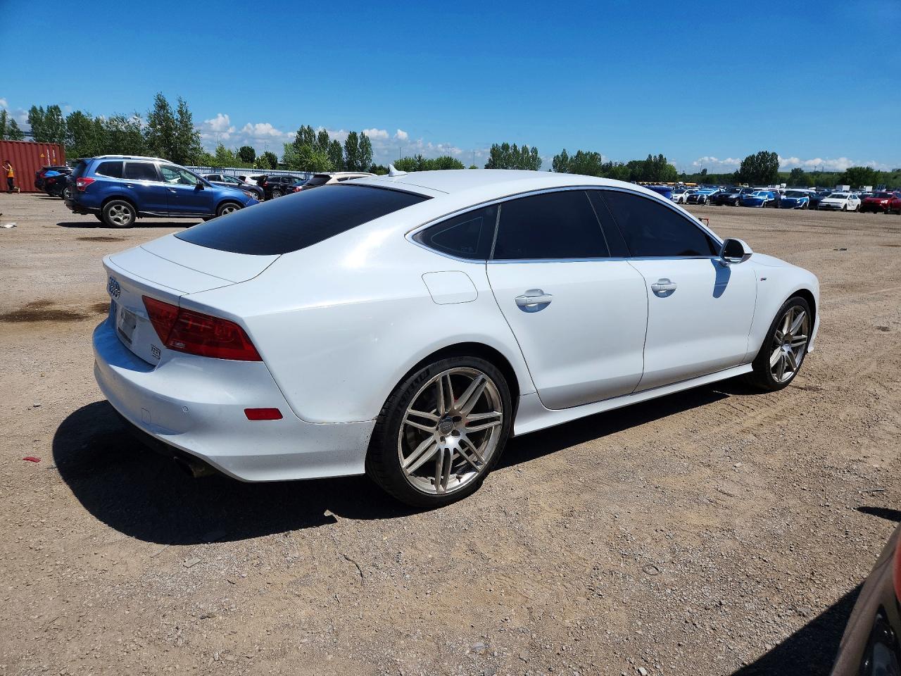 2014 Audi A7 Premium Plus White vin: WAU3GCFC3EN100046