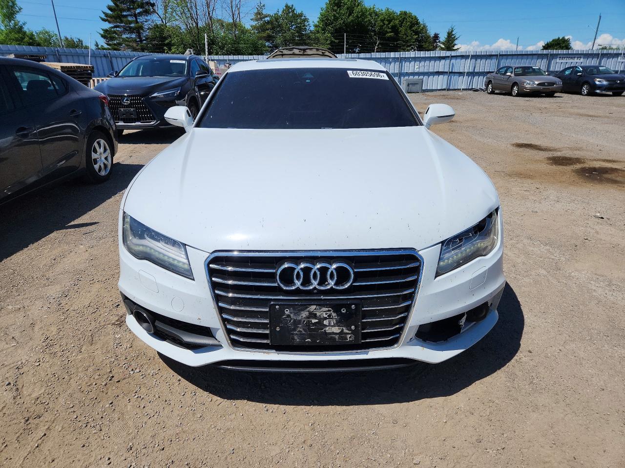 2014 Audi A7 Premium Plus White vin: WAU3GCFC3EN100046