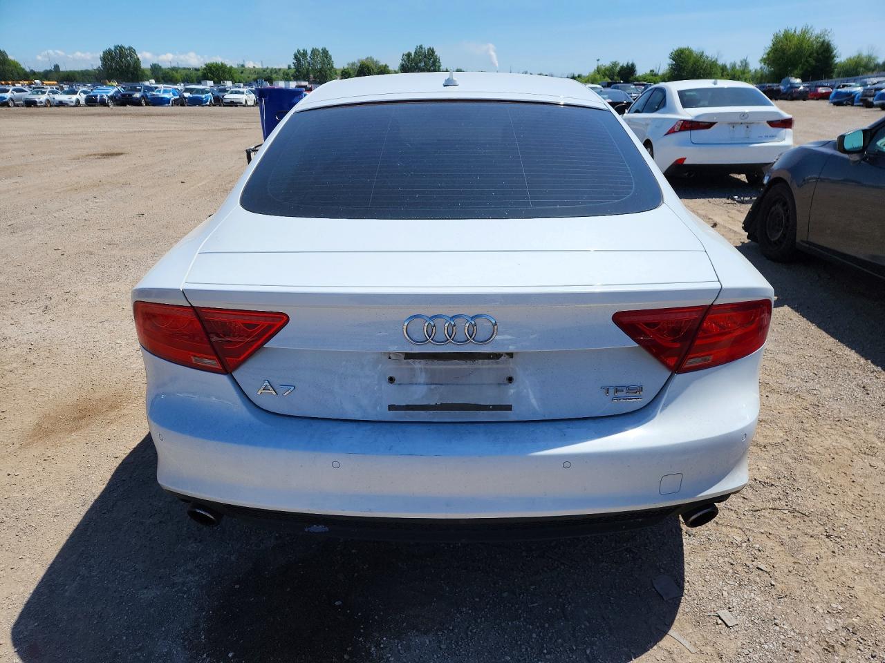2014 Audi A7 Premium Plus White vin: WAU3GCFC3EN100046