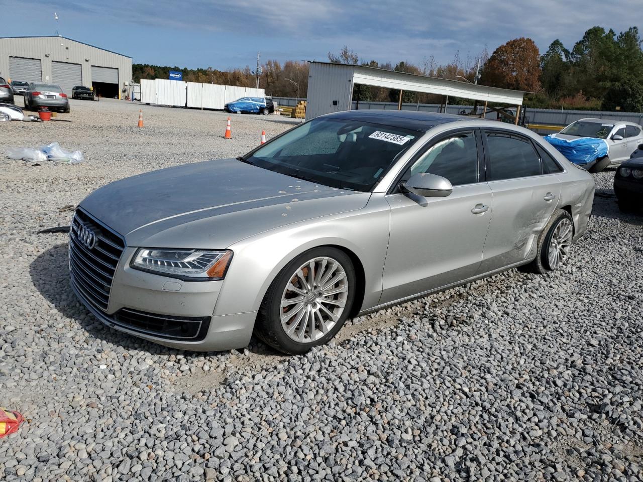2015 Audi A8 L Tdi Quattro Серебряный vin: WAU3MAFD1FN022583