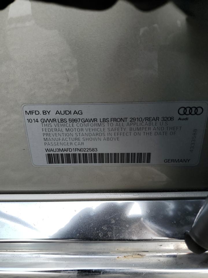 2015 Audi A8 L Tdi Quattro Серебряный vin: WAU3MAFD1FN022583