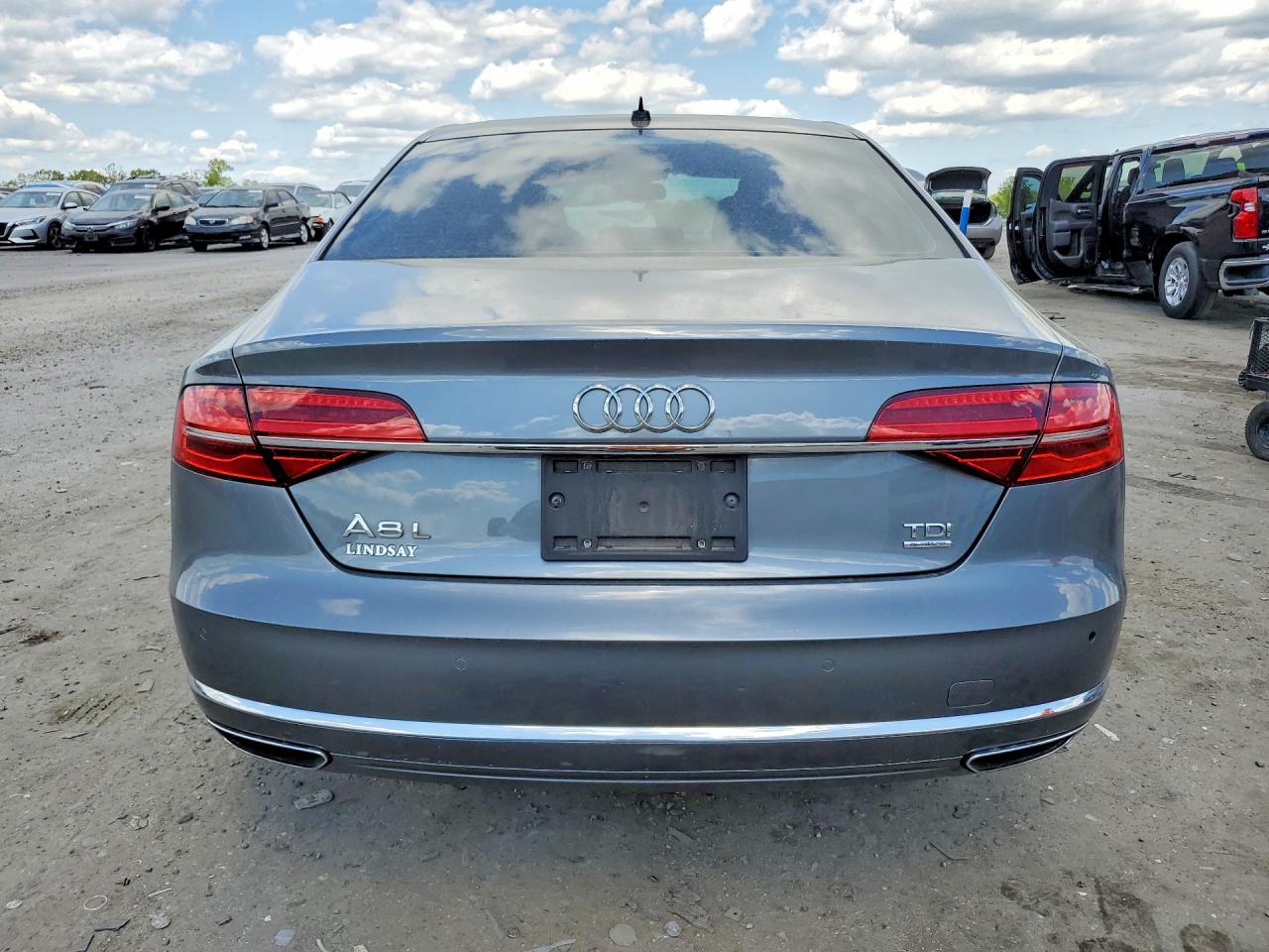 2015 Audi A8 L Tdi Quattro Gray vin: WAU3MAFD3FN002481