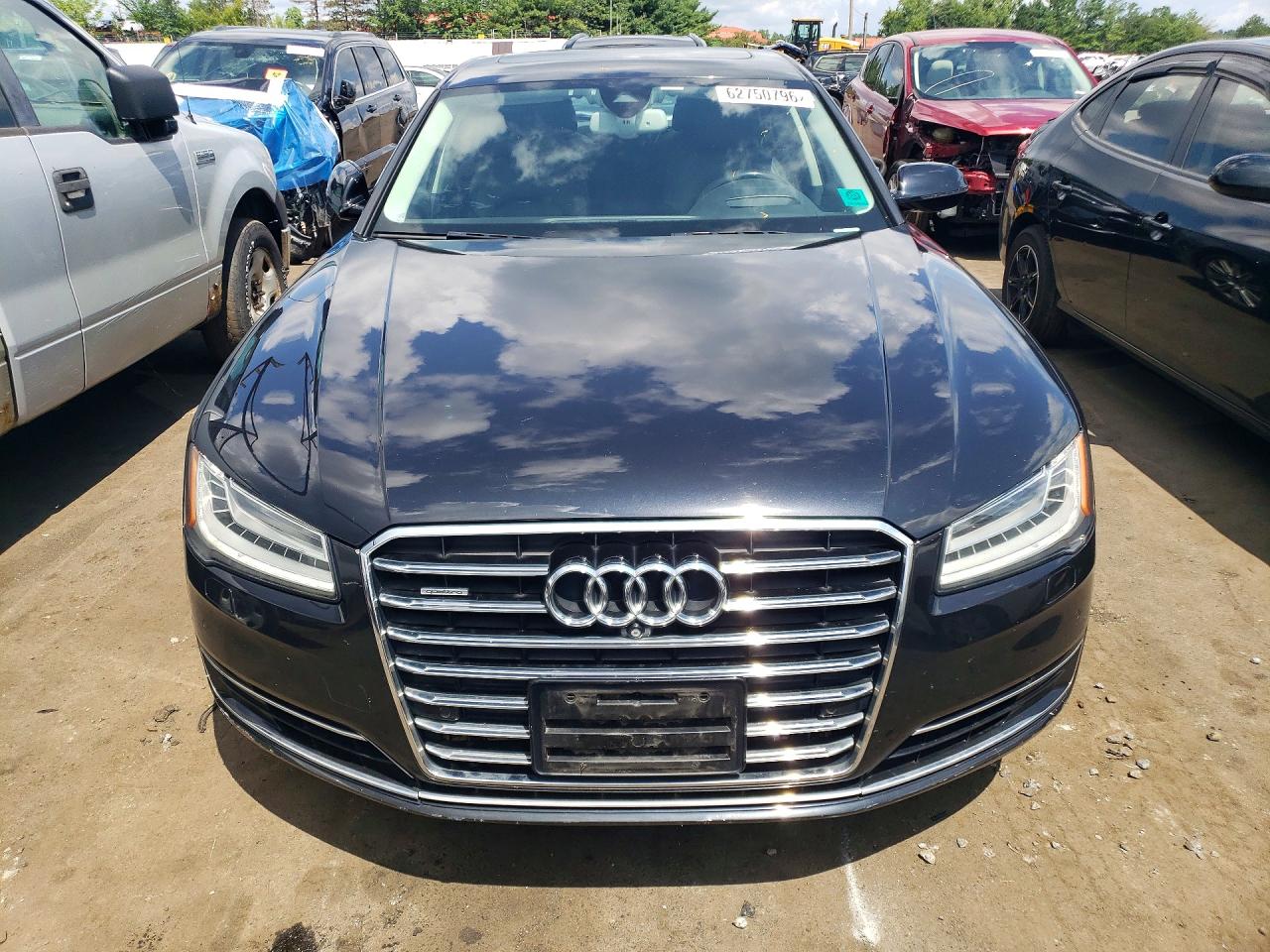 2015 Audi A8 L Tdi Quattro Black vin: WAU3MAFDXFN002221
