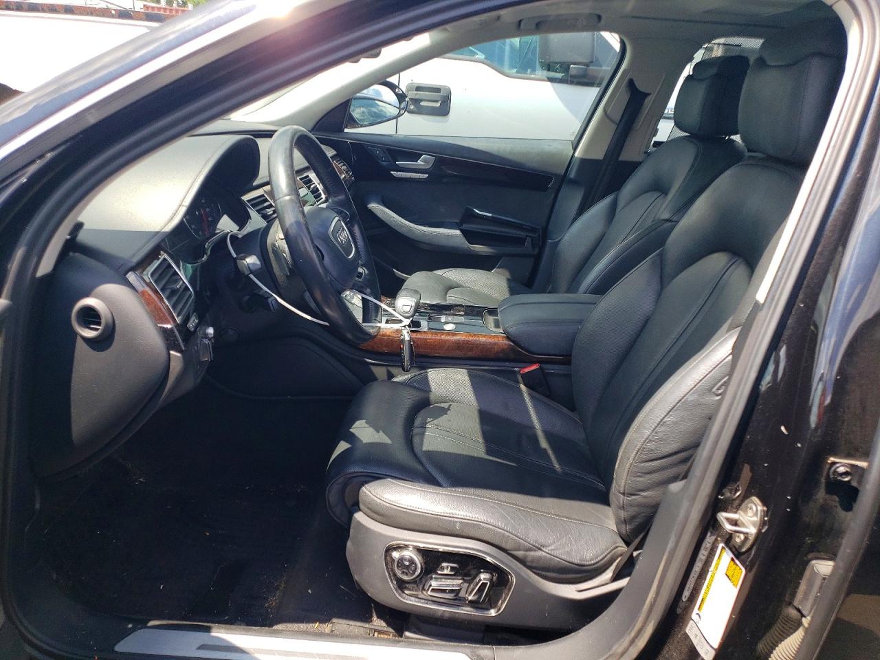 2015 Audi A8 L Tdi Quattro Black vin: WAU3MAFDXFN002221