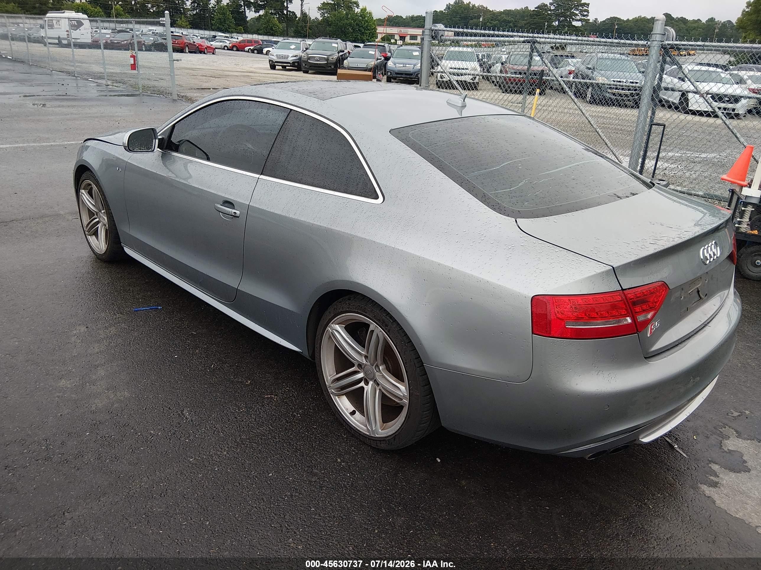 2010 Audi S5 4.2 Premium Plus Gray vin: WAU3VAFR3AA062284