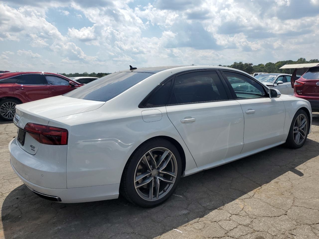 2017 Audi A8 L Quattro White vin: WAU43AFD6HN019804