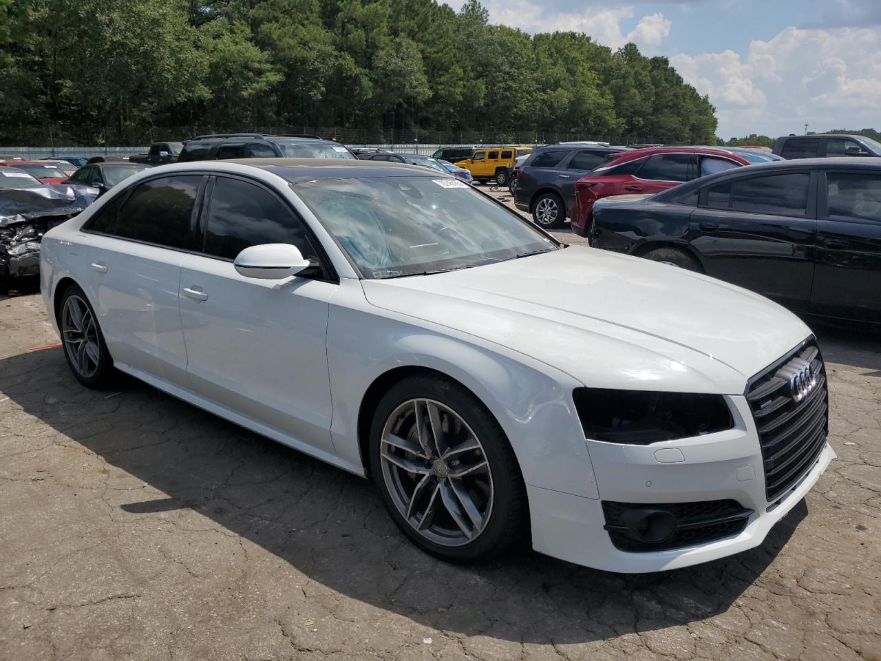 2017 Audi A8 L Quattro White vin: WAU43AFD6HN019804