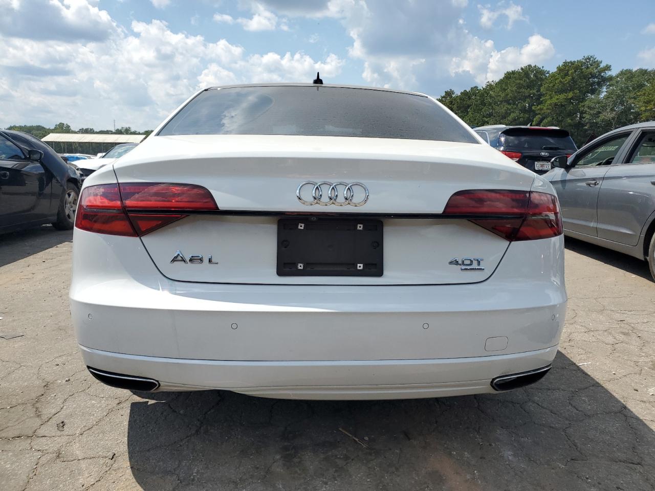 2017 Audi A8 L Quattro White vin: WAU43AFD6HN019804