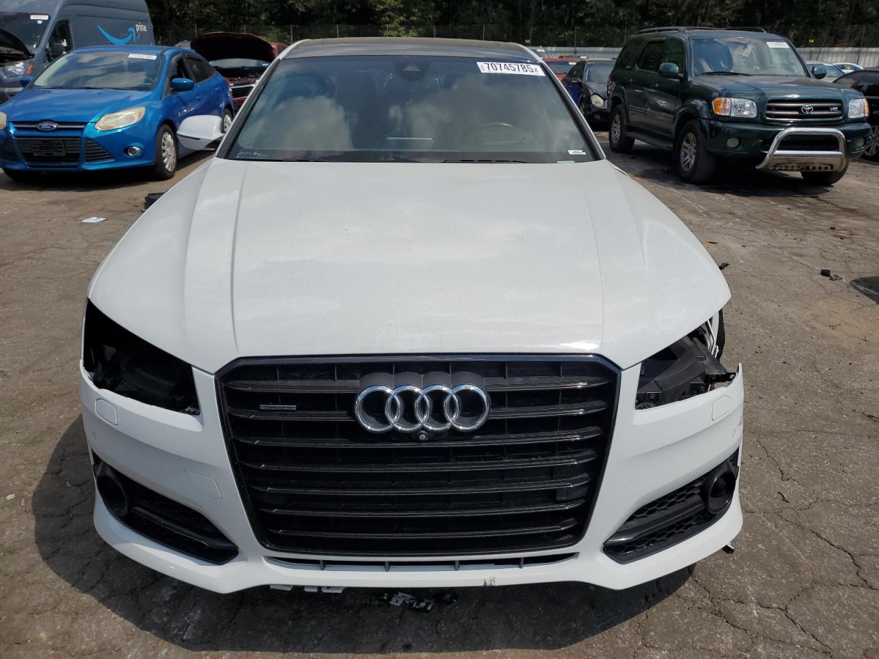 2017 Audi A8 L Quattro White vin: WAU43AFD6HN019804