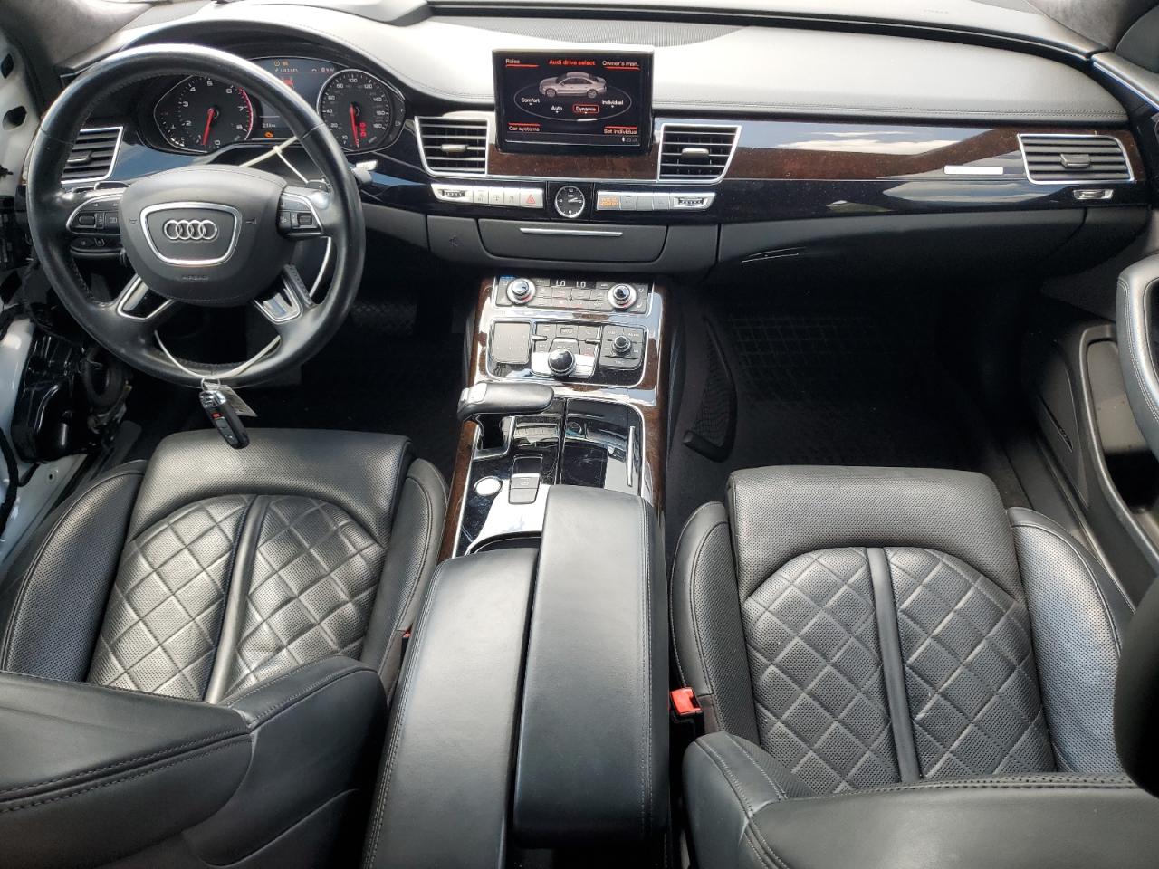 2017 Audi A8 L Quattro White vin: WAU43AFD6HN019804