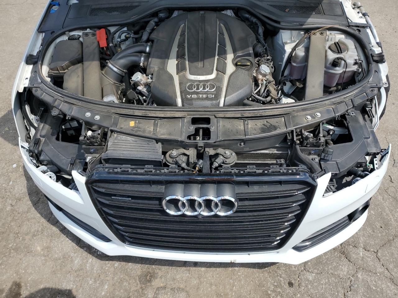2017 Audi A8 L Quattro White vin: WAU43AFD6HN019804