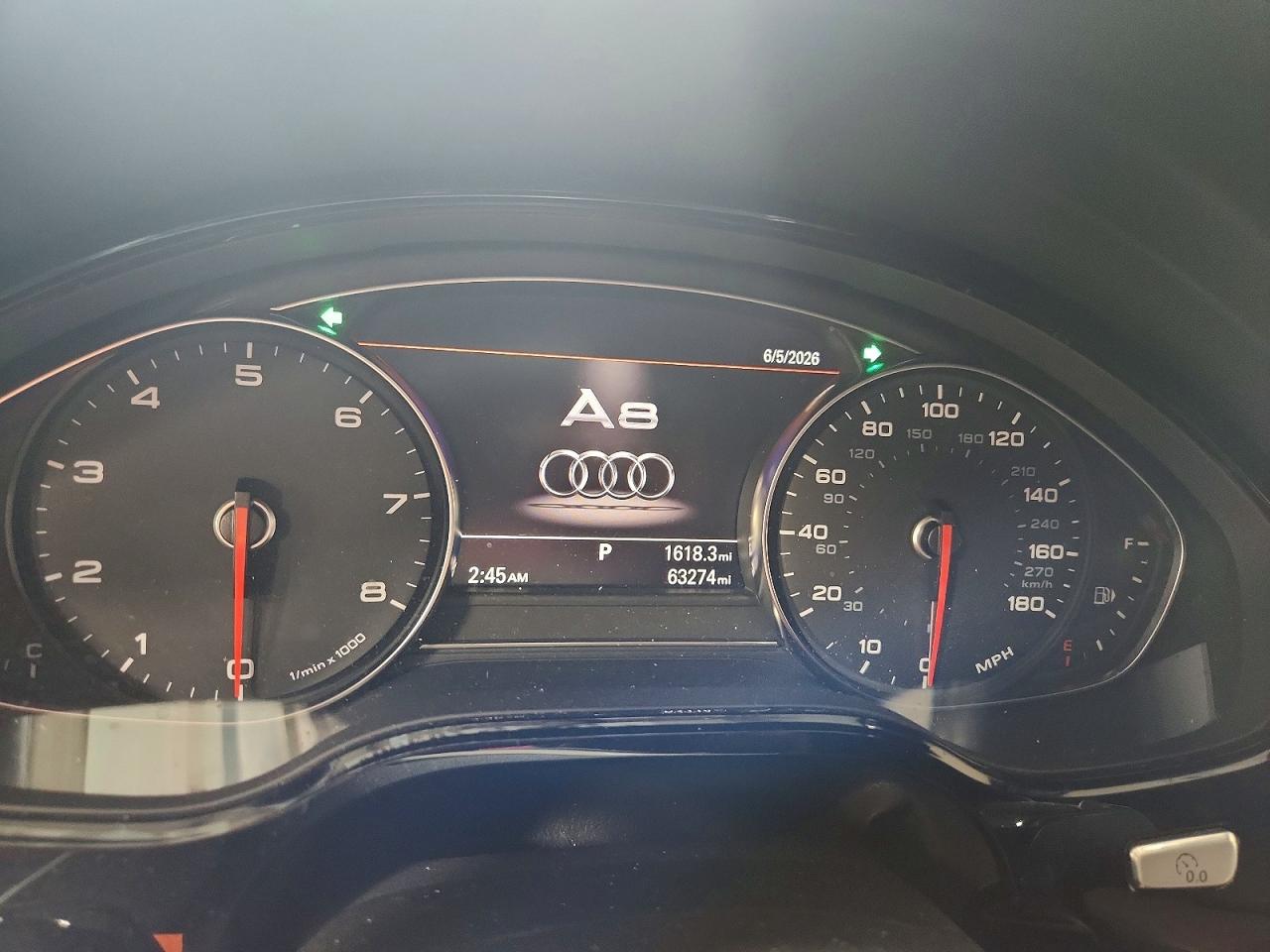2017 Audi A8 L Quattro Blue vin: WAU44AFD7HN019758