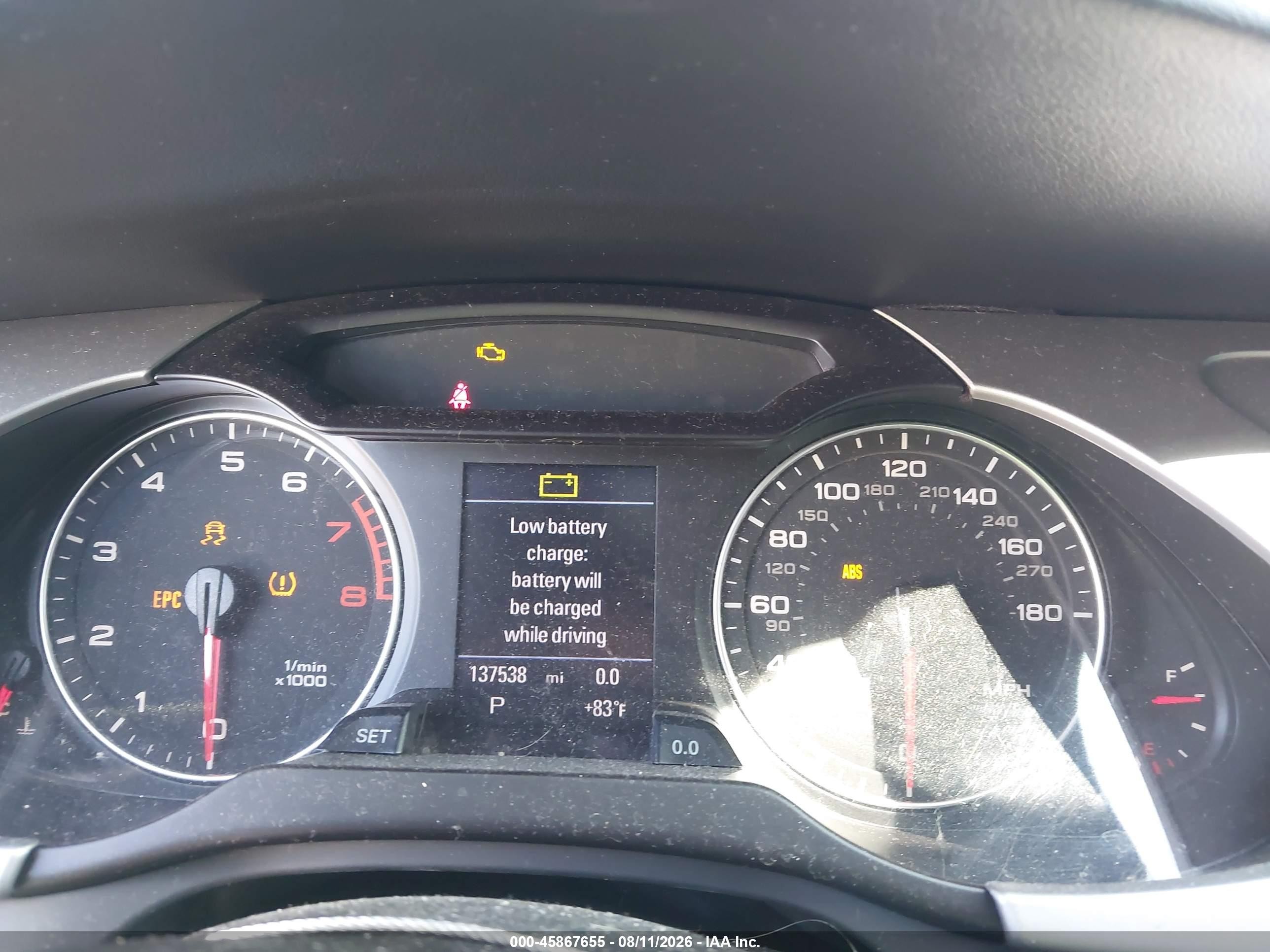 2010 Audi A4 2.0t Premium Gray vin: WAU4FAFL9AA037760