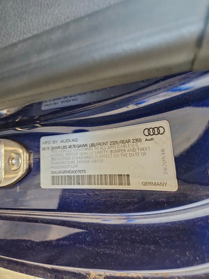 2014 Audi A5 Prestige Blue vin: WAU4FAFR4EA007673