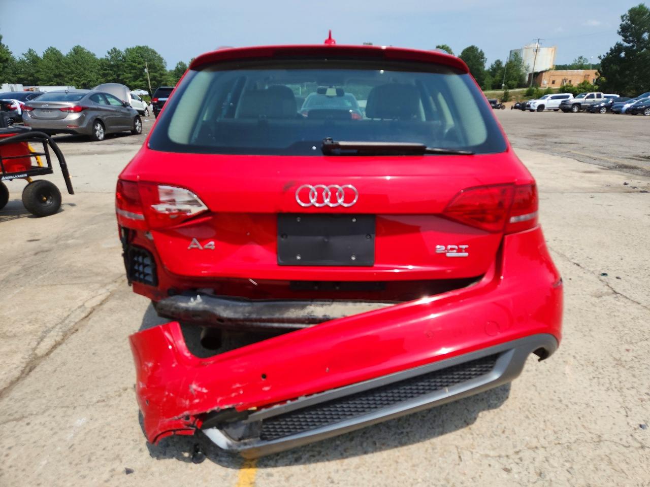 2012 Audi A4 Prestige Red vin: WAU4FBFL3CA082685