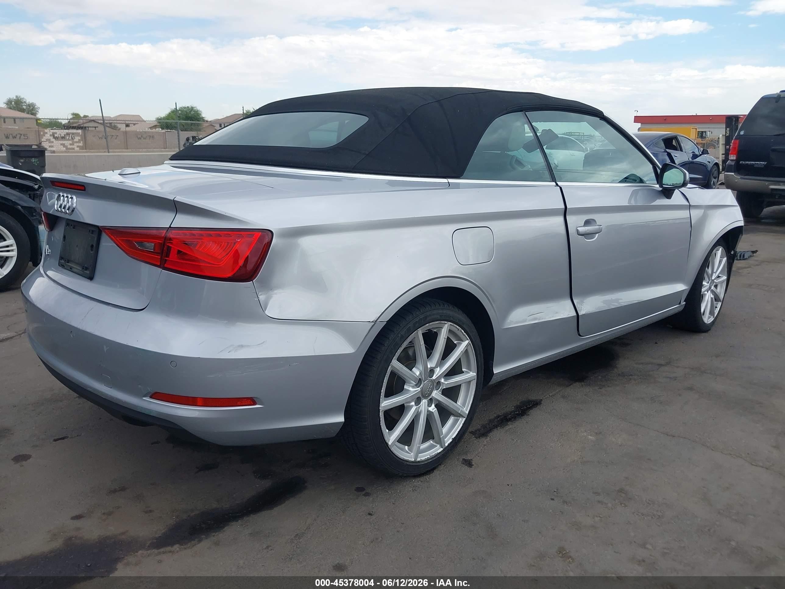 2015 Audi A3 1.8t Premium Silver vin: WAU6CLFFXF1106826