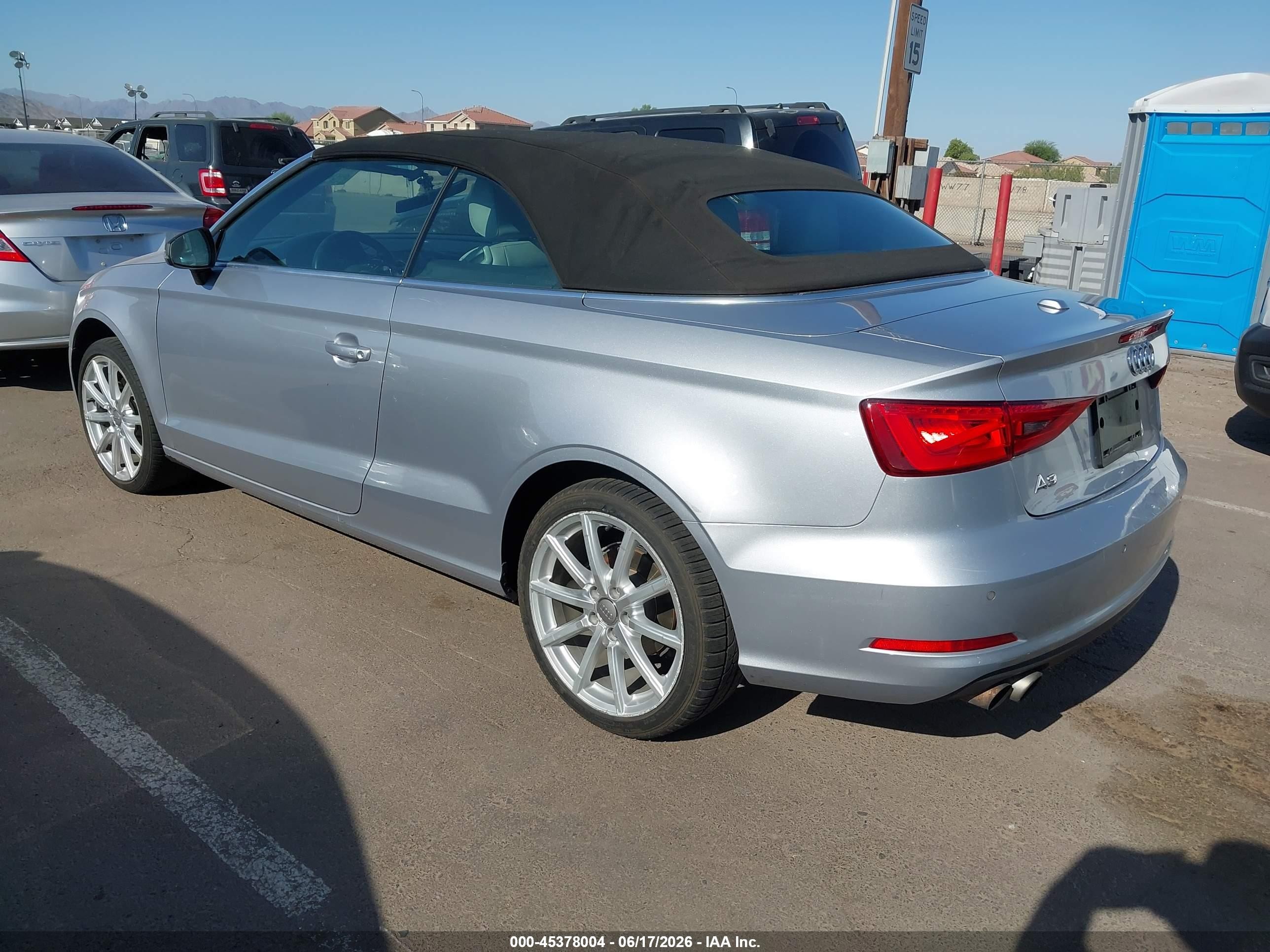 2015 Audi A3 1.8t Premium Silver vin: WAU6CLFFXF1106826