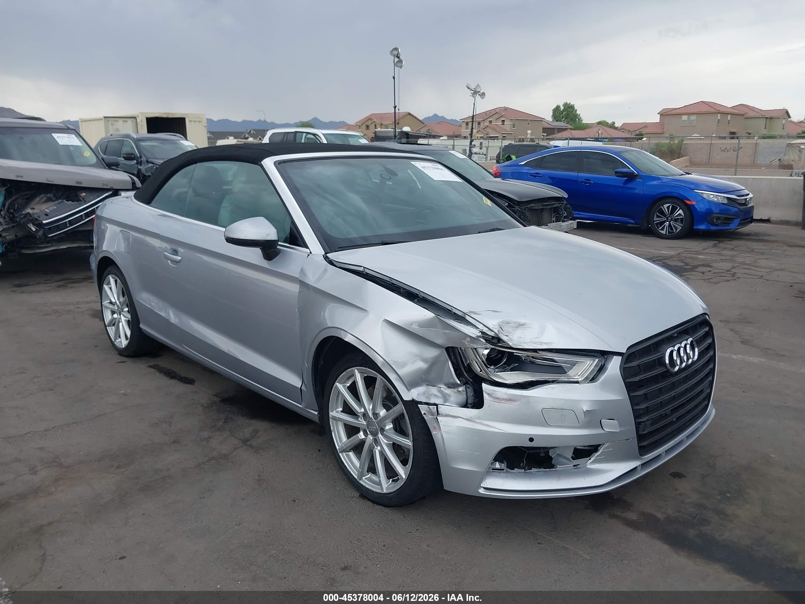 2015 Audi A3 1.8t Premium Silver vin: WAU6CLFFXF1106826