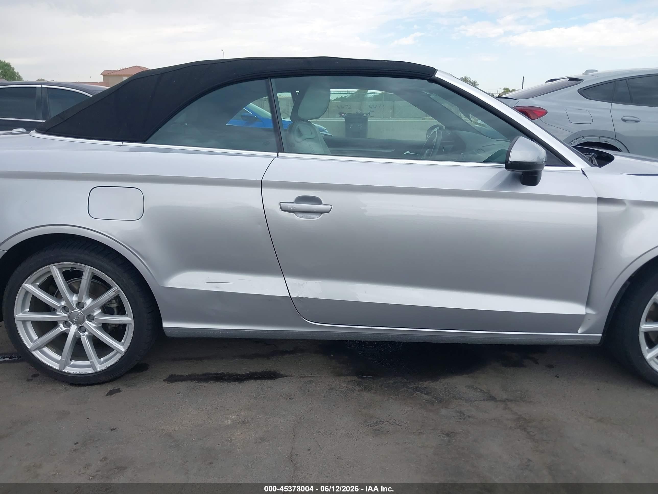 2015 Audi A3 1.8t Premium Silver vin: WAU6CLFFXF1106826