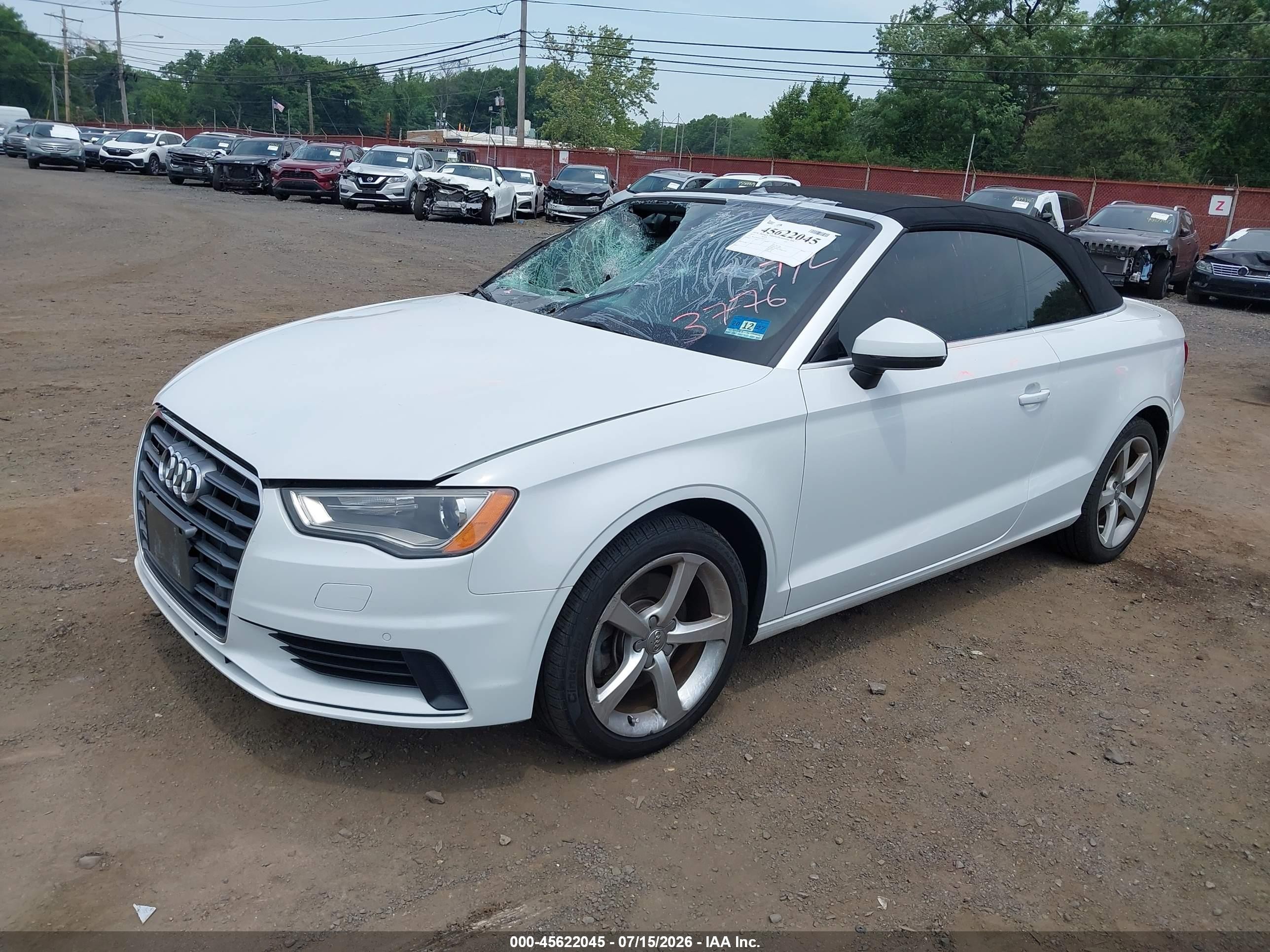 2015 Audi A3 2.0t Premium White vin: WAU7FLFF1F1081357