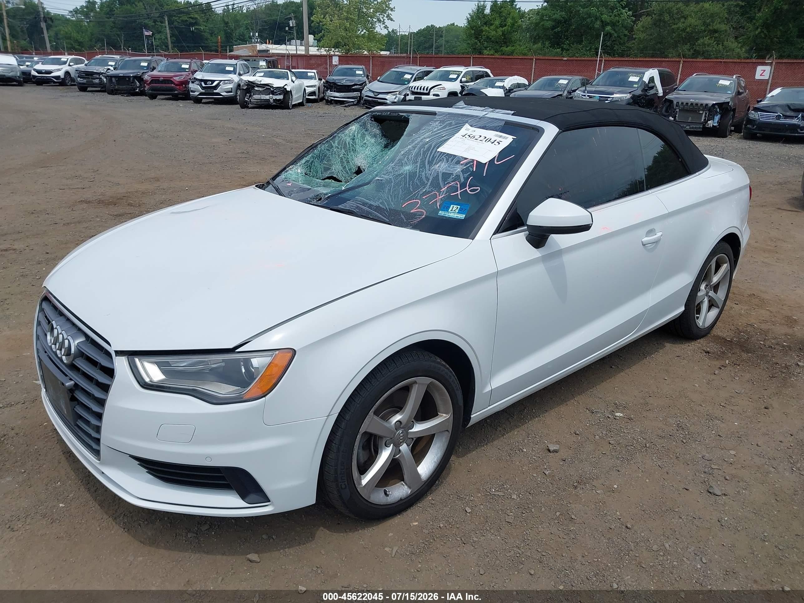 2015 Audi A3 2.0t Premium White vin: WAU7FLFF1F1081357