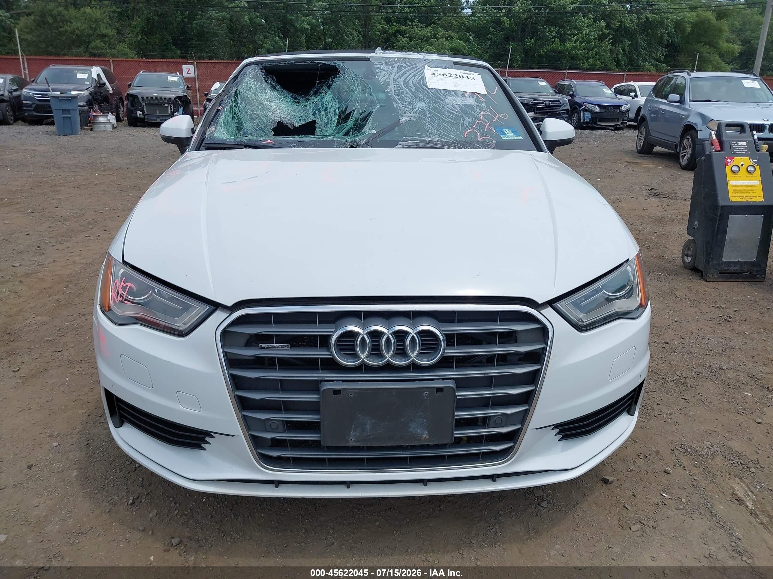 2015 Audi A3 2.0t Premium White vin: WAU7FLFF1F1081357