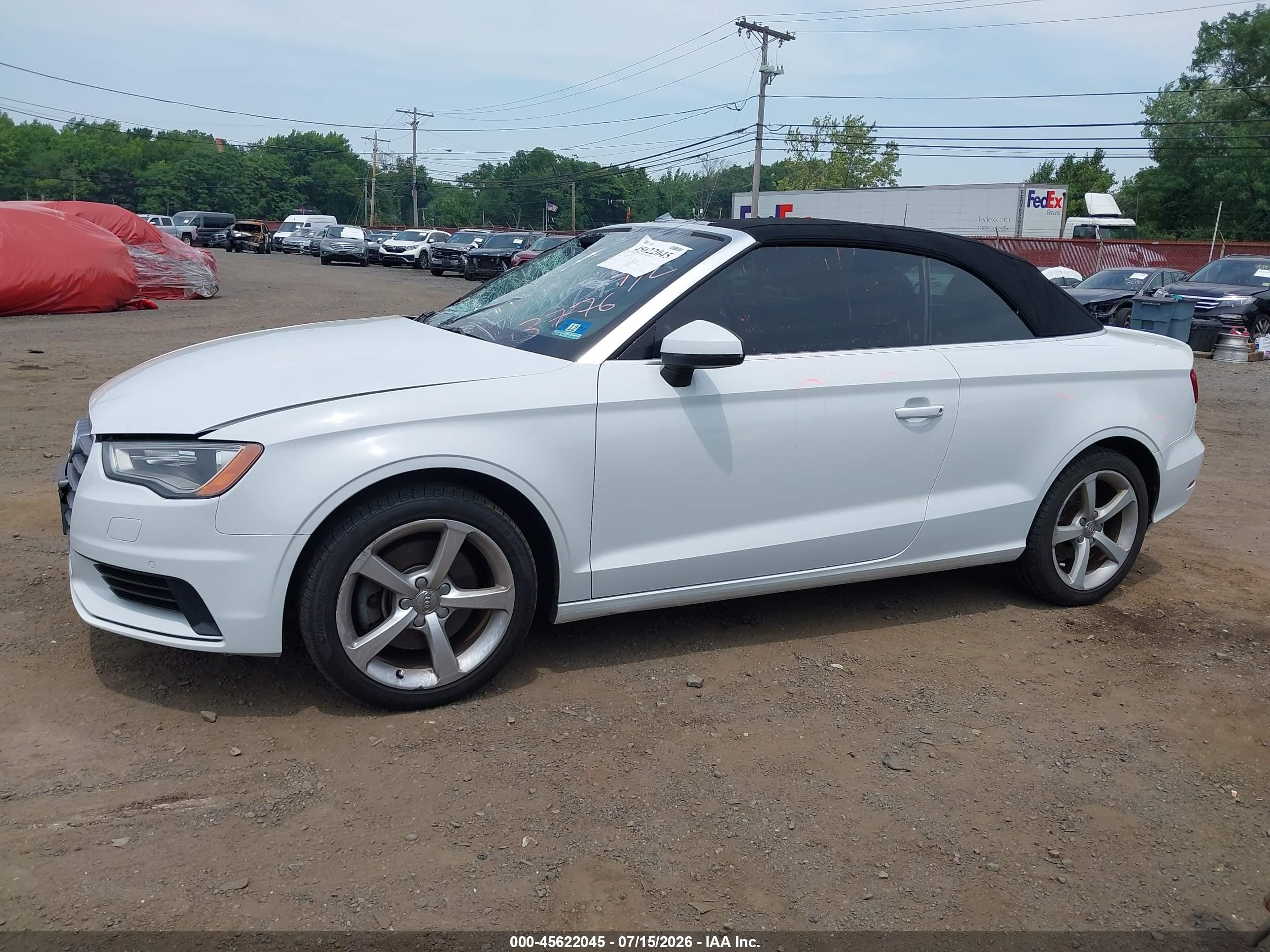 2015 Audi A3 2.0t Premium White vin: WAU7FLFF1F1081357