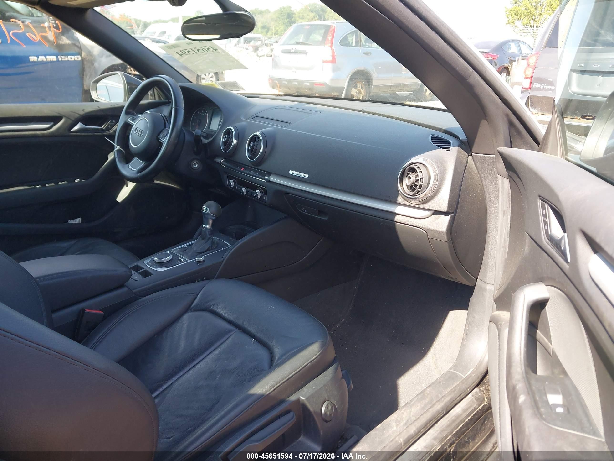 2015 Audi A3 2.0t Premium Black vin: WAU7FLFF2F1076040