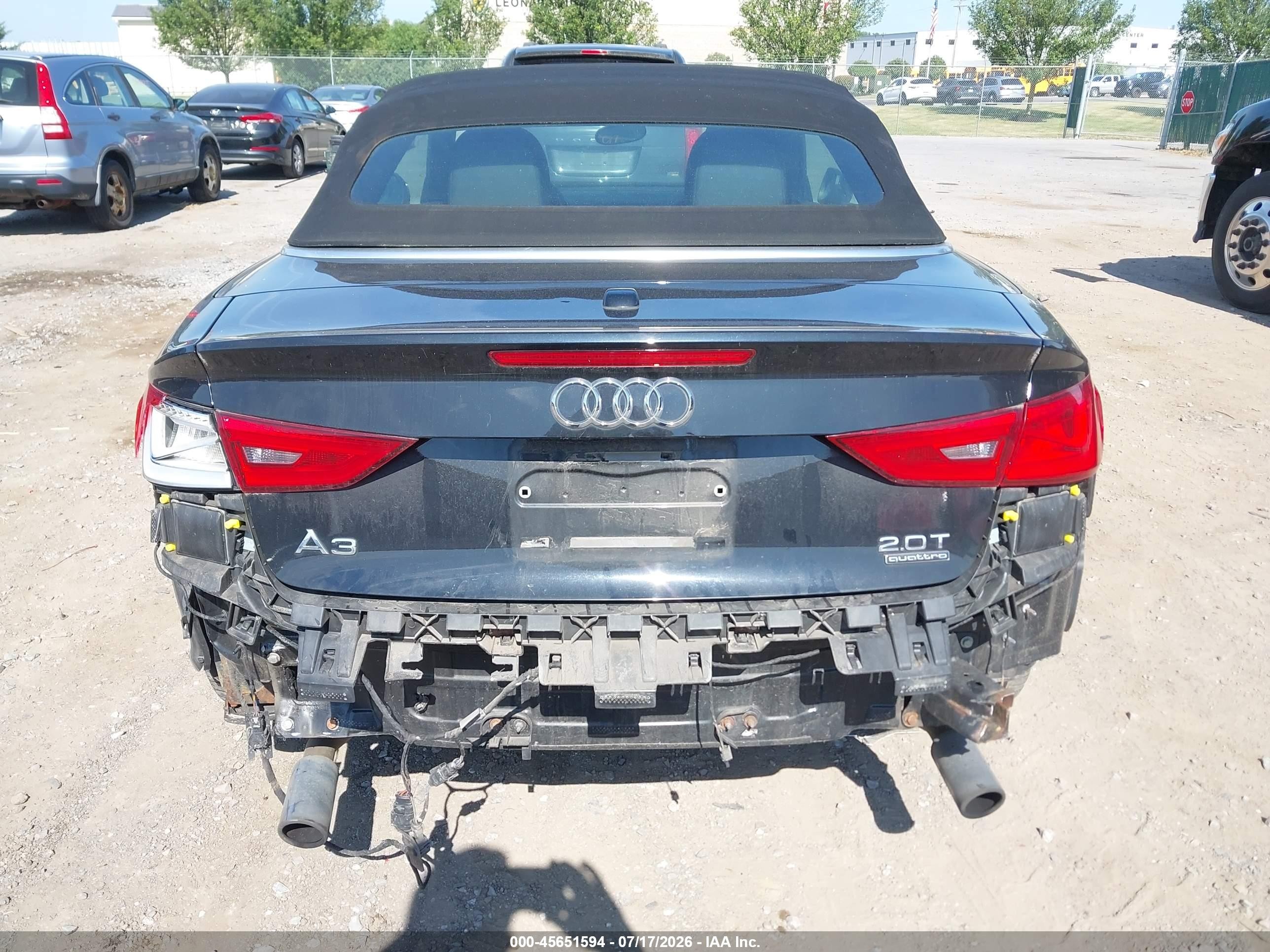 2015 Audi A3 2.0t Premium Black vin: WAU7FLFF2F1076040