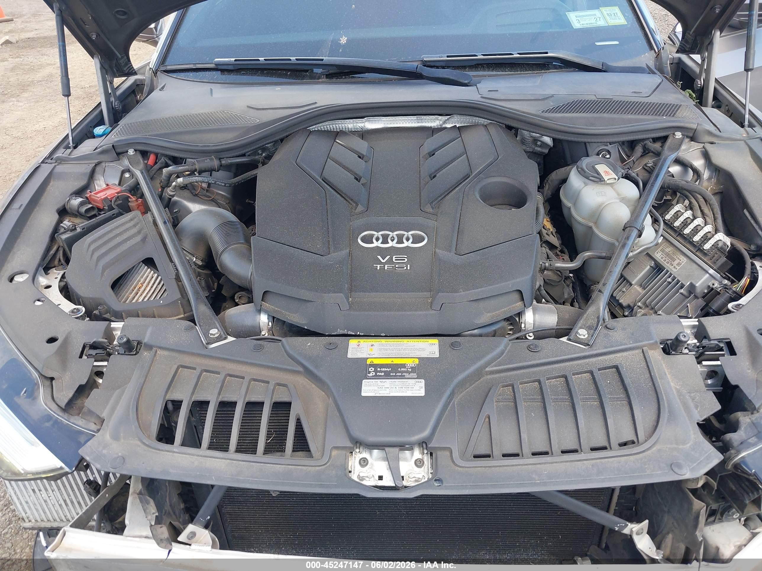 2019 Audi A8 L 55 Gray vin: WAU8DAF81KN009920