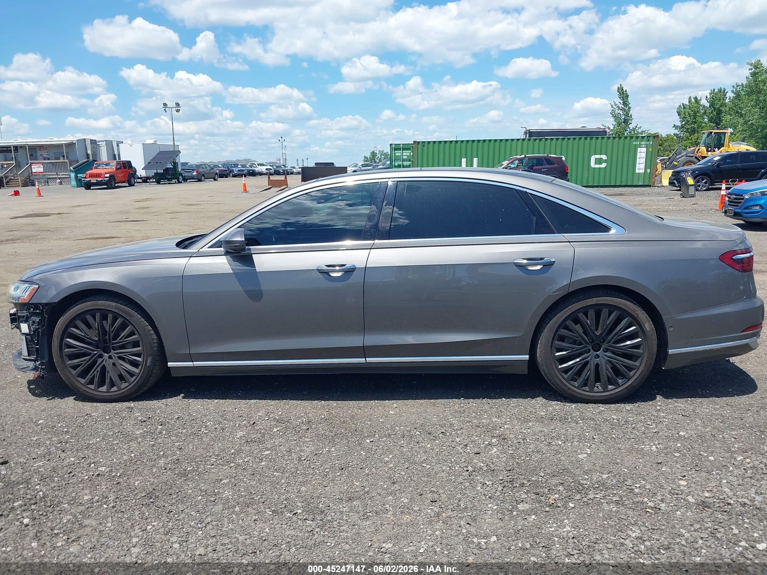 2019 Audi A8 L 55 Gray vin: WAU8DAF81KN009920